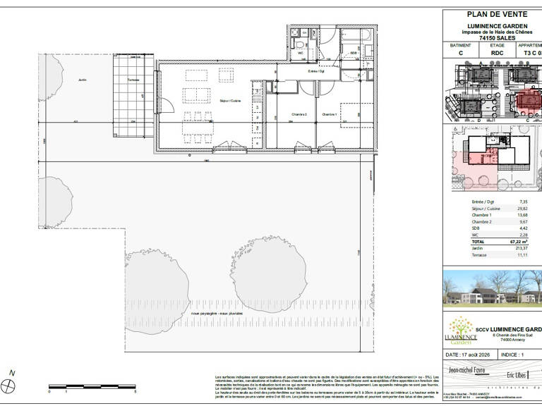 Découvrez « Luminence Garden » : un nouveau cadre de vie au cœur du village de Sales (74150) — photo 1