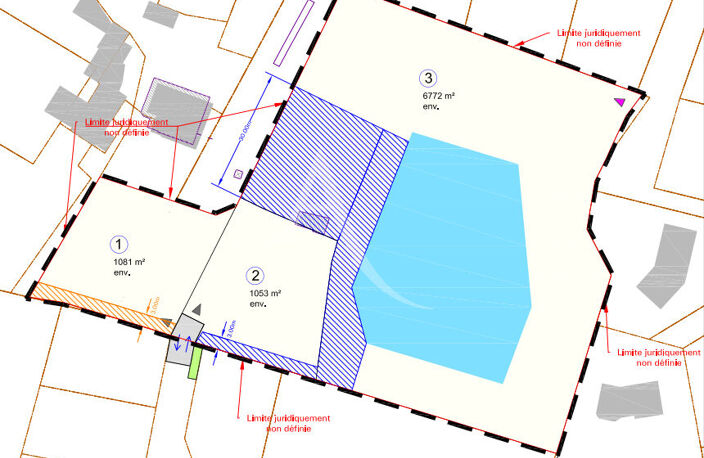 Terrain Constructible  non viabilisé avec étang Prée D'Anjou 6772 m² — photo 3