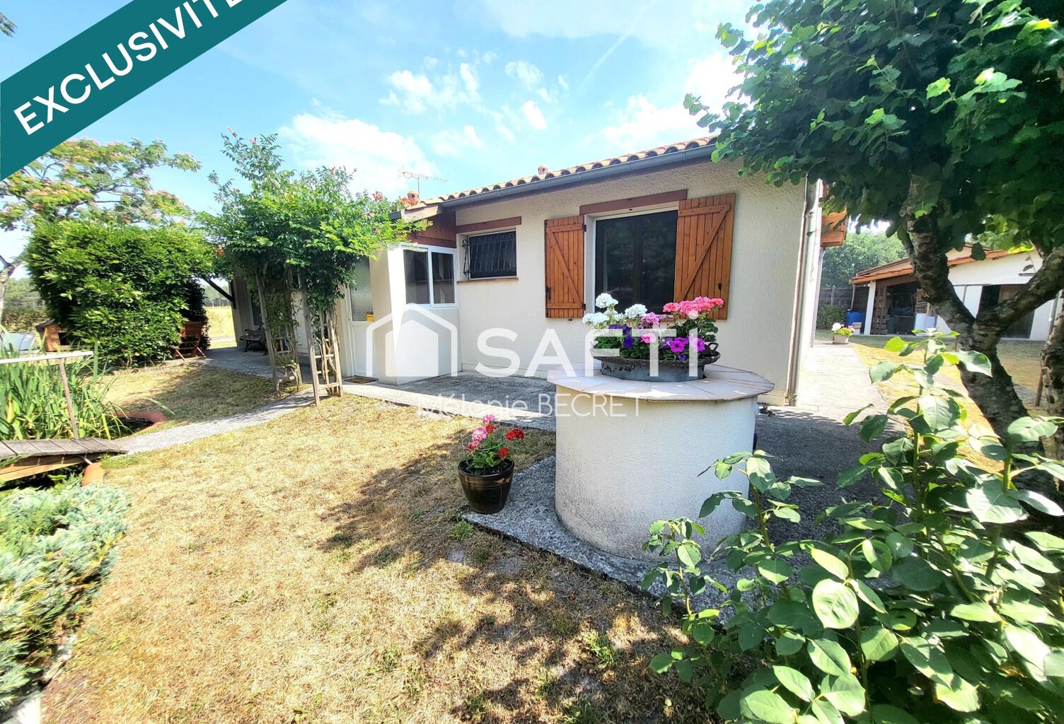 Maison plain-pied au calme avec grand jardin et beau potentiel — photo 1