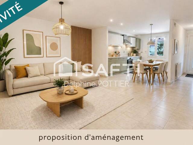 Maison 90m², 5p, 4 chambres, vivable de plain-pied, sous-sol total — photo du bien