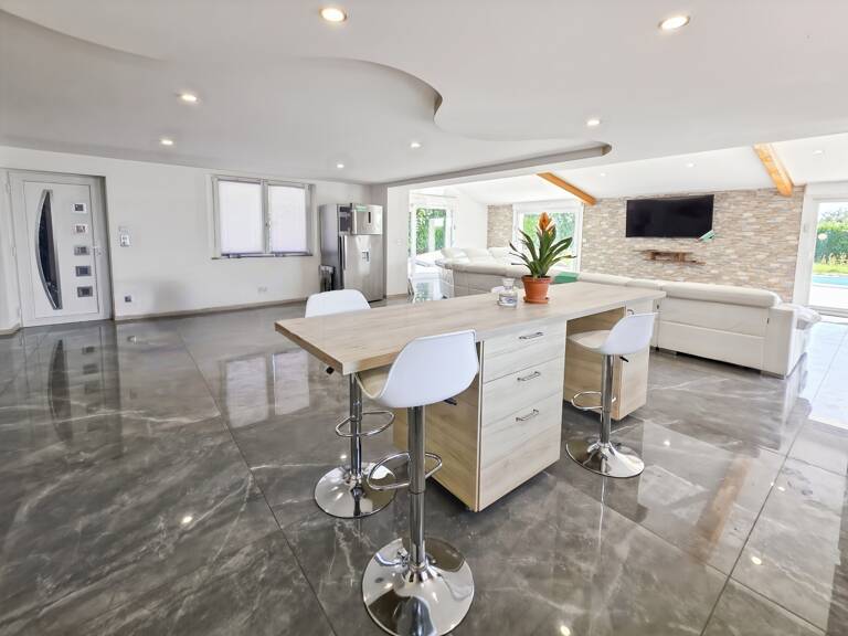 MAISON CONTEMPORAINE DE STANDING AVEC PISCINE – COMMENAILLES (JURA) — photo 1