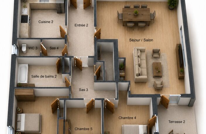 Maison familiale au coeur de Doué la Fontaine - Potentiel de 6 chambres — photo 4