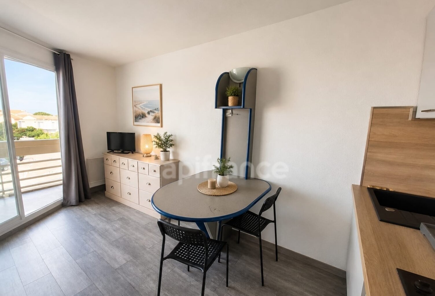 Studio lumineux 4 couchages avec terrasse et vue Canigou – Résidence en bord de mer avec piscine — photo 1