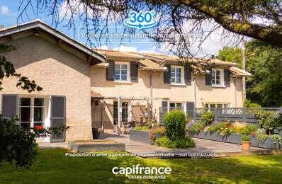 Maison 172 m² habitables, 187 m² au sol, sur un terrain arboré de 1 395 m² en Zone U — photo du bien
