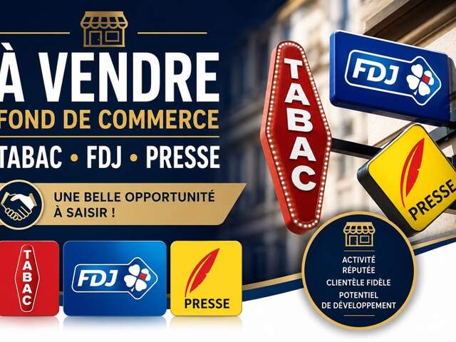 FONDS DE COMMERCE TABAC – PRESSE – FDJ – CADEAUX — photo du bien