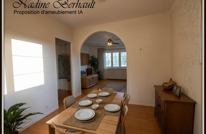 Maison à vendre 4 pièces  Amilly gare (45), sous sol complet, 2 ch en étage, salon avec cheminée, cuisine aménagée, jardin clos, 2 mn transport Gare Montargis — photo 3