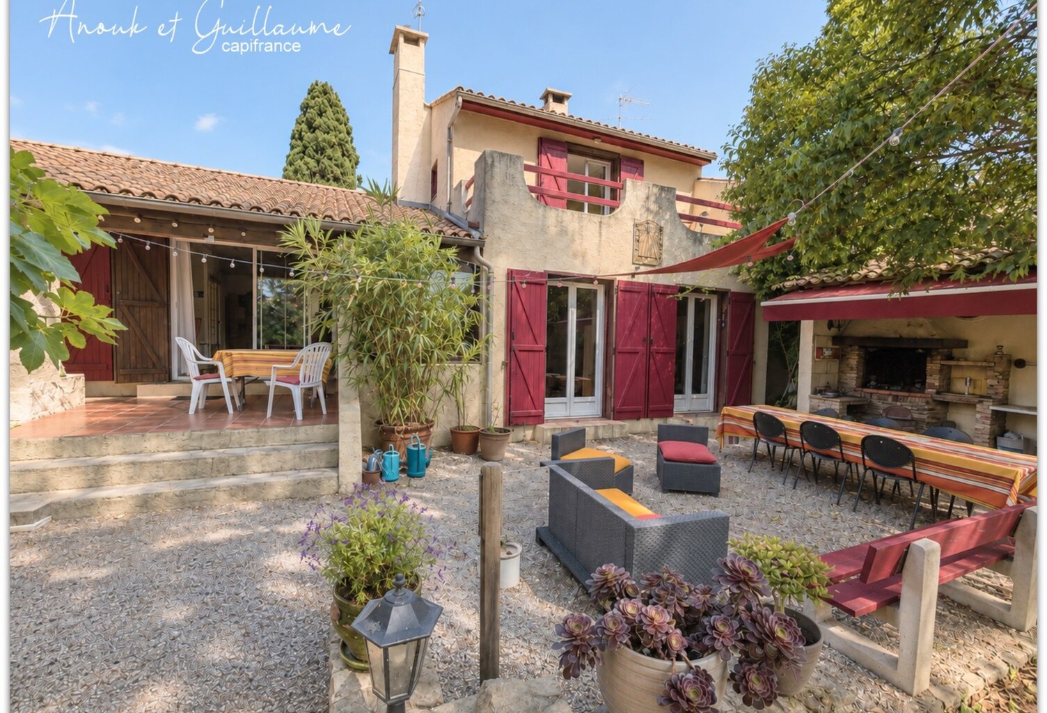 Exclusivité - Villa familiale 171.77 m² habitable environ 6 pièces avec piscine, jardin paysager, garage et carport – ROUJAN (34320) — photo 1