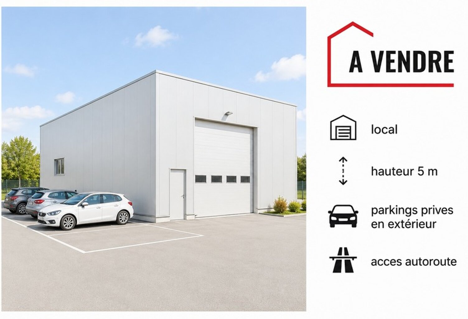 Local/bureau à vendre VILLEFRANCHE SUR SAONE (69) - Local d'activités proximité immedaite autoroute 380 m2 — photo 1
