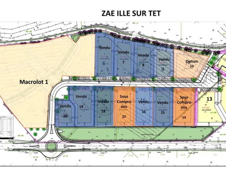Dpt Pyrénées Orientales (66), à vendre ILLE SUR TET terrain constructible 1875 m², plat, vaibilisé — photo 1