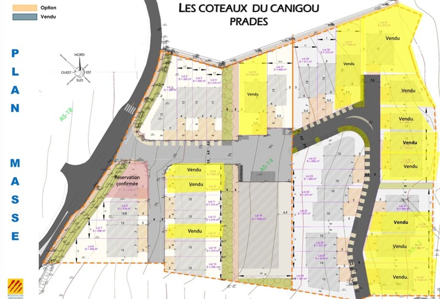 Dpt Pyrénées Orientales (66), à vendre PRADES Terrain constructible 269 m², 3 faces, libre constructeur — photo 1
