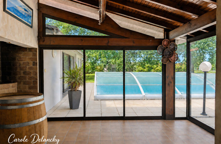 Maison d'architecte, 5 chambres, piscine, dépendances et parc arboré de plus de 3 600 m² à AIRE SUR L'ADOUR (40) — photo 4