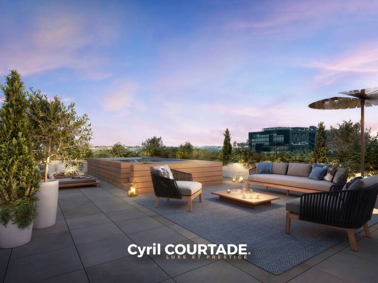 Montpellier, Dpt Hérault (34), Exceptionnel T4 de 120,81 m² en dernier étage – Terrasse & Solarium 118,47 m² — photo 1