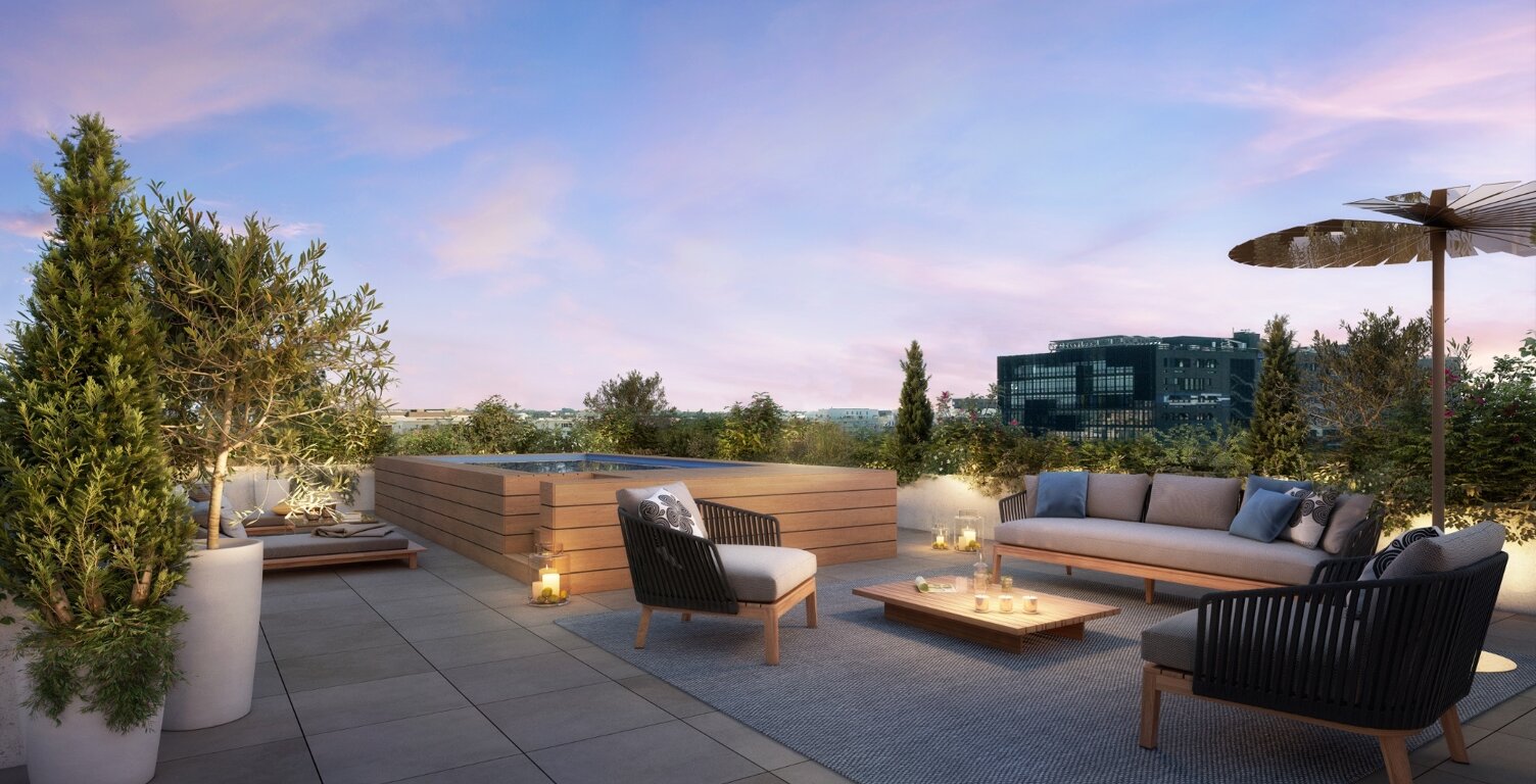 Montpellier, Dpt Hérault (34), Exceptionnel T4 de 120,81 m² en dernier étage – Terrasse & Solarium 118,47 m² — photo 1