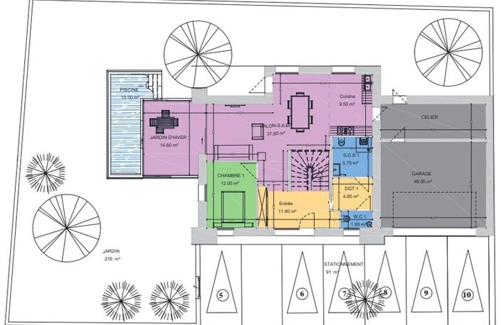 Dpt Moselle (57), à vendre CUVRY maison P7 de 170,35 m² - Piscine — photo 2
