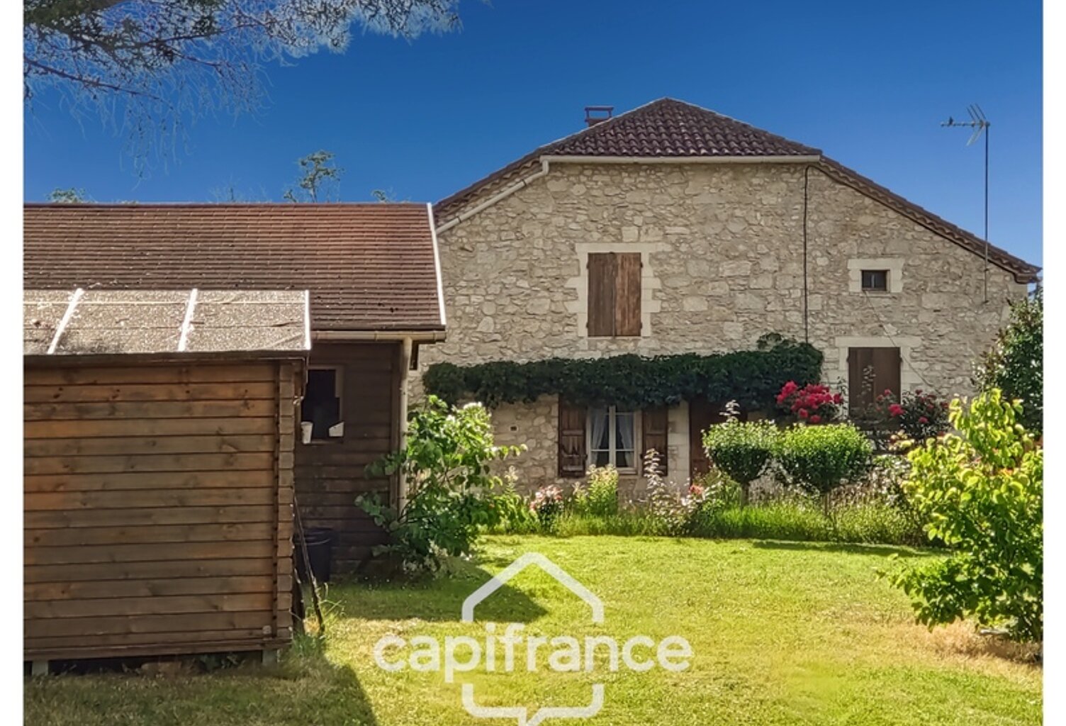 MAISON  EN PIERRE AVEC VUE PANORAMIQUE À PERVILLE (82400) — photo 1