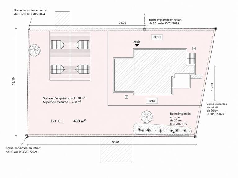 Projet 438 - Terrain à bâtir de 438m² YERMENONVILLE (28) - 55 000 € — photo 1