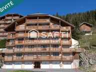 Studio cabine de 22 m2 avec balcon exposé sud et casier à ski offrant une vue dégagée sur les alpages et montagnes environnantes. — photo 3