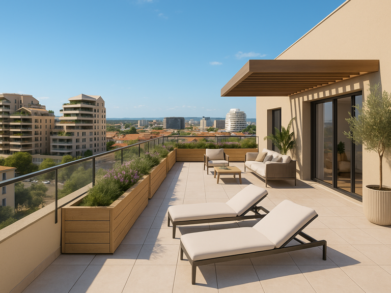EXCEPTIONNEL PORT MARIANNE ! T4 DERNIER ETAGE AVEC 119M² D'EXTERIEUR  — photo 1