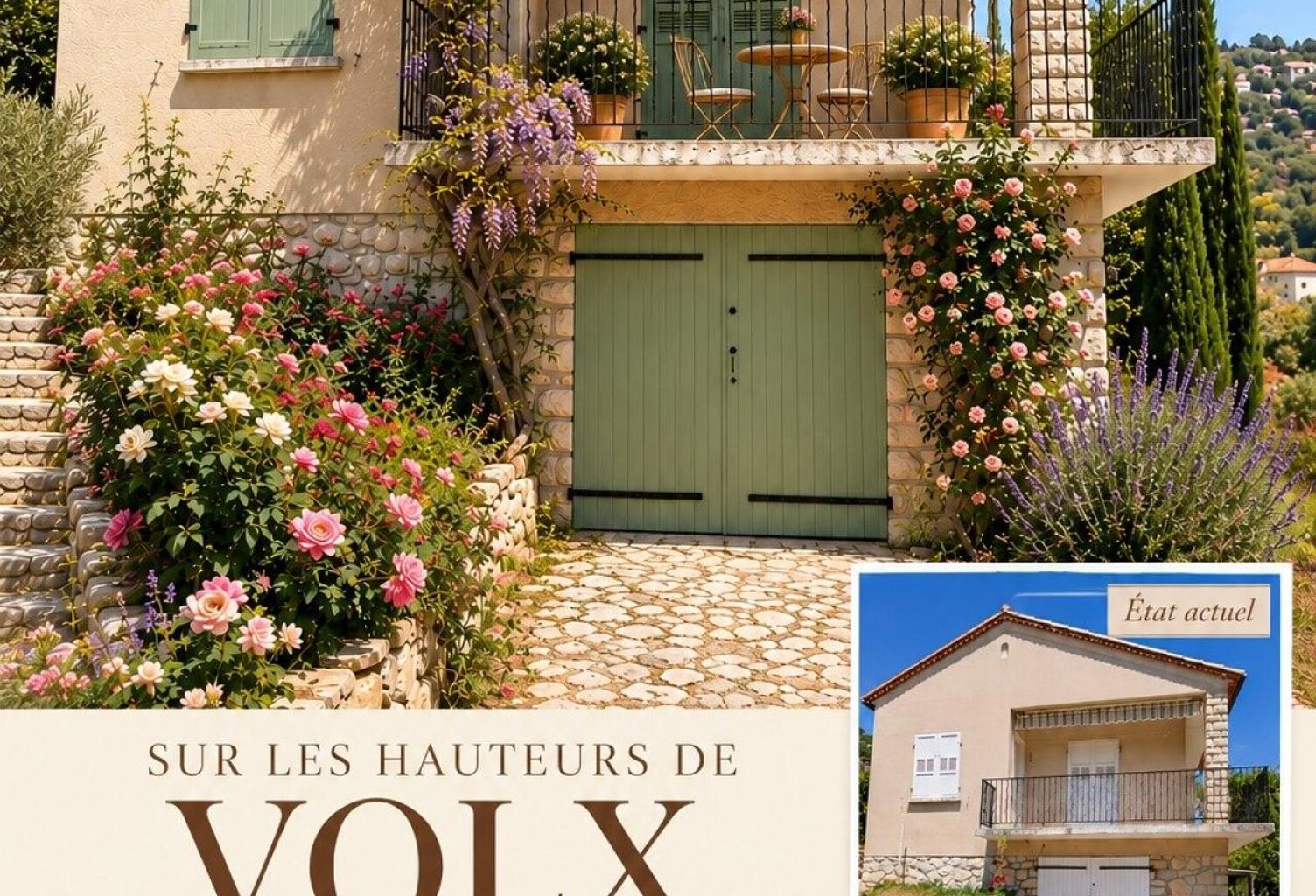 belle maison sur les hauteurs de volx, jardin +vue — photo 1