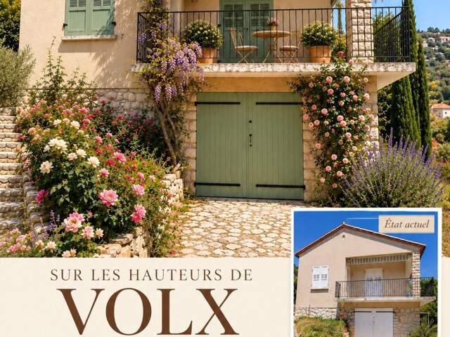 belle maison sur les hauteurs de volx, jardin +vue — photo du bien