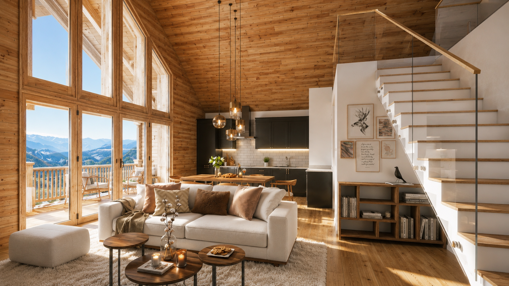Villa 4 pièces duplex et mezzanine - 105 m² - La Toussuire-Les Sybelles