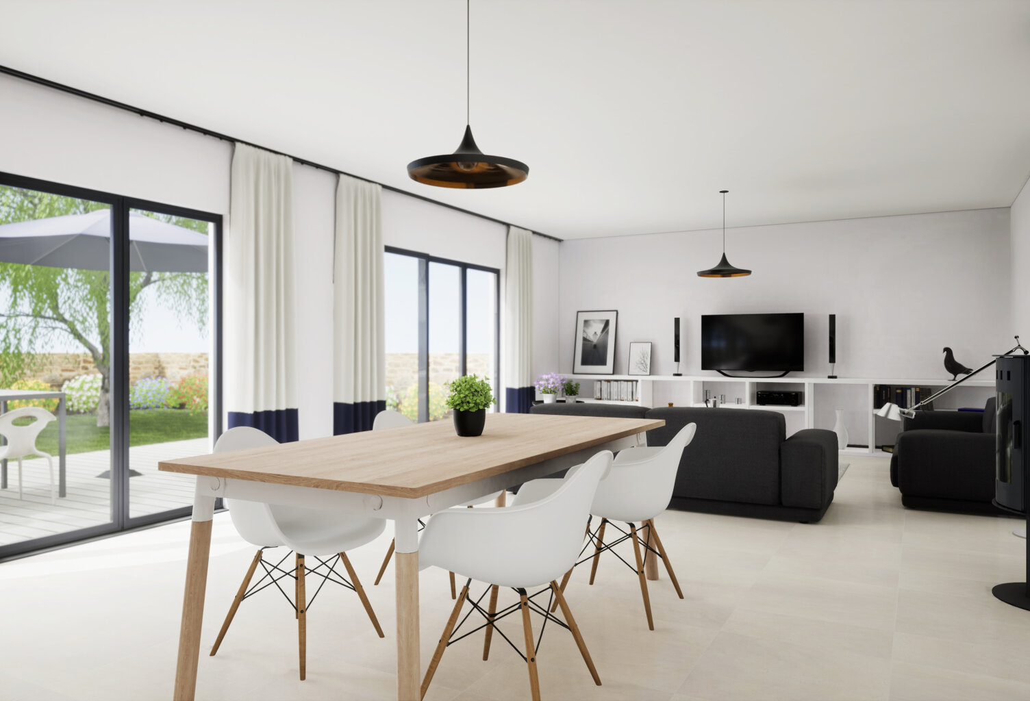 SAINT CANNAT MAISON 112M2 PLAIN PIED JARDIN GARAGE — photo 1