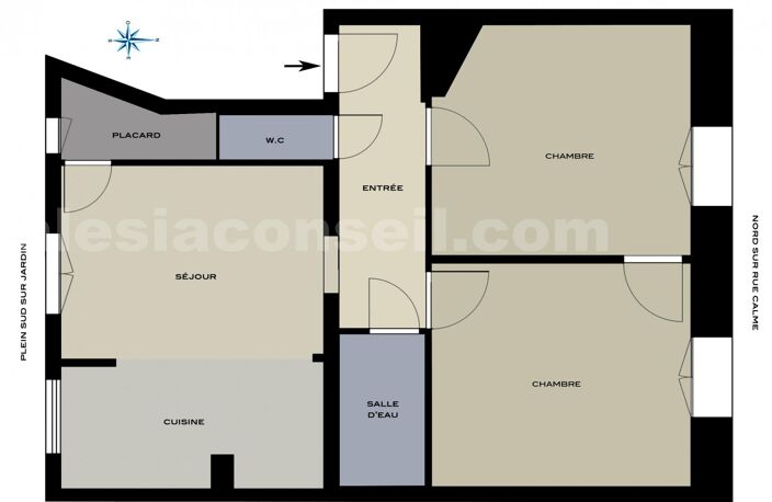 Quartier FRIANT 2/3 PIÈCES 46 m2 — photo 2