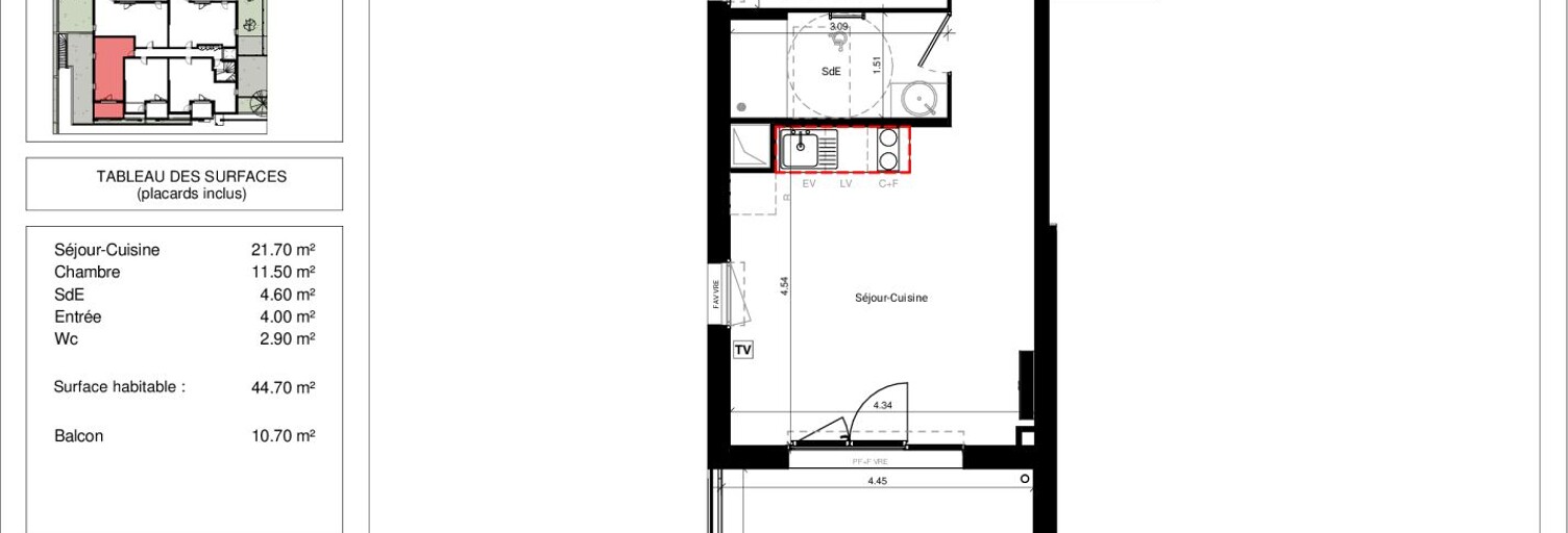 Appartement 2 Pièces 45 m² à vendre à Vias (34450)