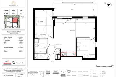 Appartement 3 pièces 228900 €