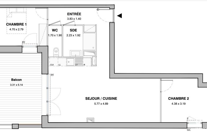 Vente Appartement 3 pièces — photo 5