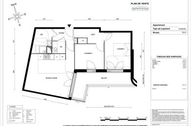 Appartement 3 pièces 340000 €