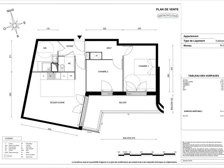 Appartement 3 pièces - Copropriété récente — photo 1