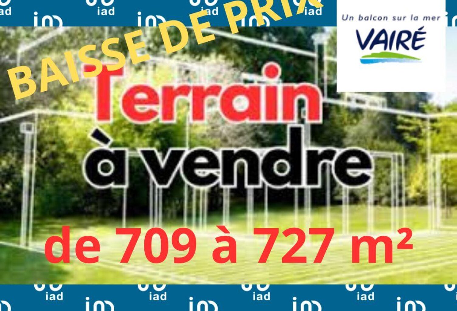 Vente Terrain 727 m&sup2; — photo 1