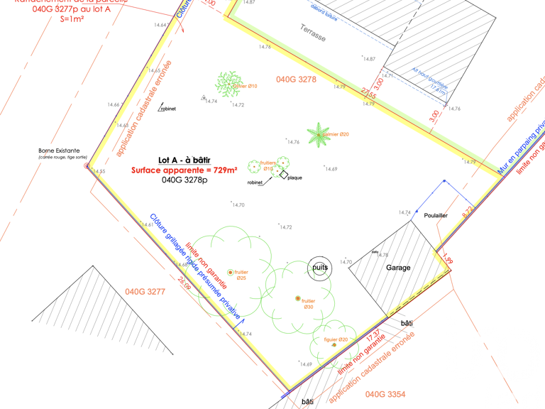 Vente Terrain à bâtir 729 m&sup2; — photo 1