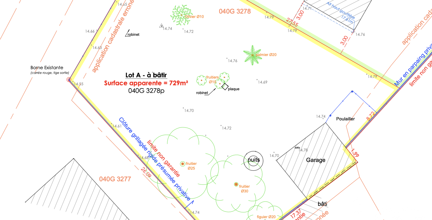 Vente Terrain à bâtir 729 m&sup2; — photo 1