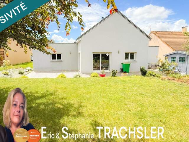 Pavillon contemporain de plain-pied  3 chambres  garage - La Milesse — photo du bien