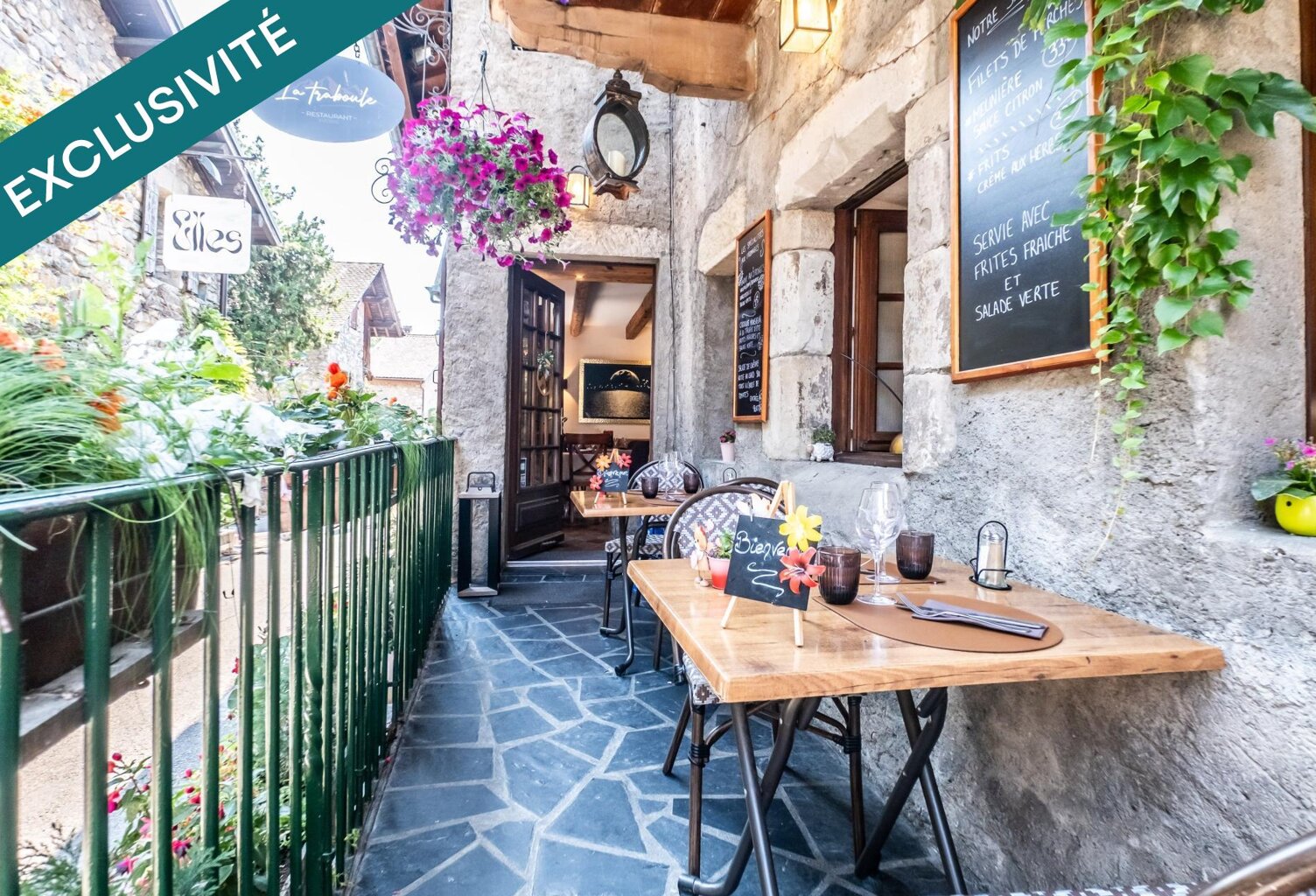 Restaurant typique à Yvoire ( 74140 ) avec terrasse — photo 1