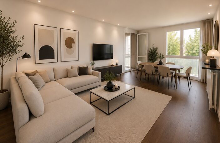 A vendre 5 pièces - Grand appartement familial de 96 m² avec 4 chambres et 2 loggias NOGENT SUR OISE (60) — photo 3
