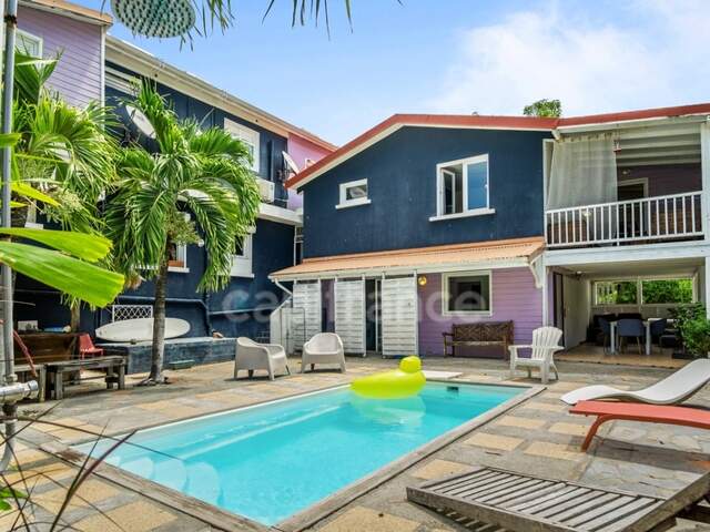 A louer - Case-Pilote - Appartement en RDC - 3 pièces avec terrasse et piscine commune — photo du bien