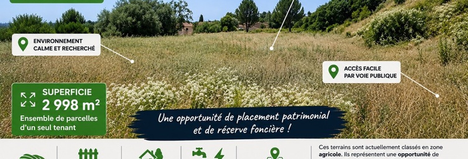 Terrain  2998 m² à vendre à Sernhac (30210)