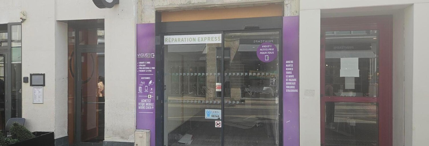 Commerce  29 m² à louer à Tours (37000)
