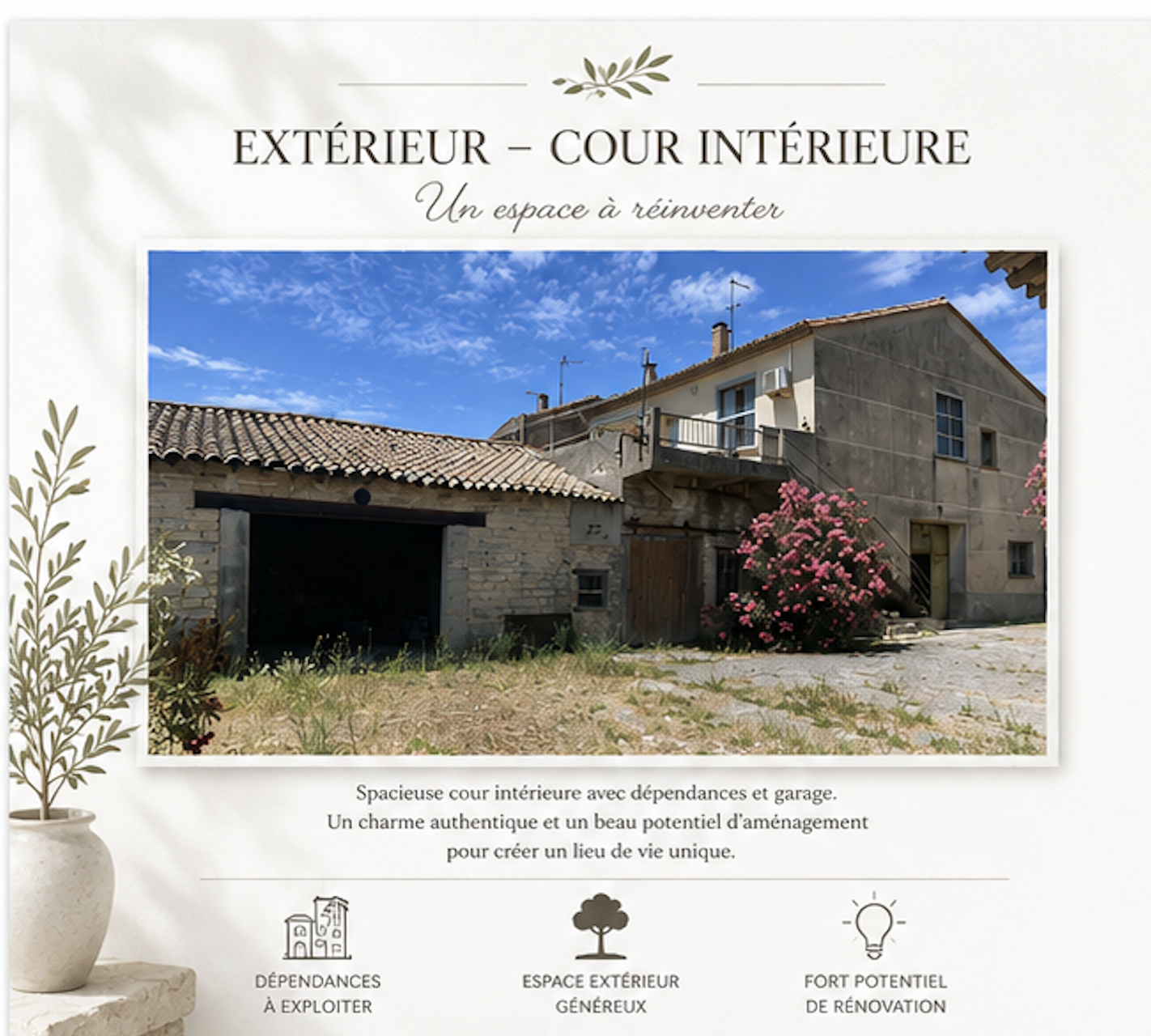Maison ancienne , a rénover à fort potentiel