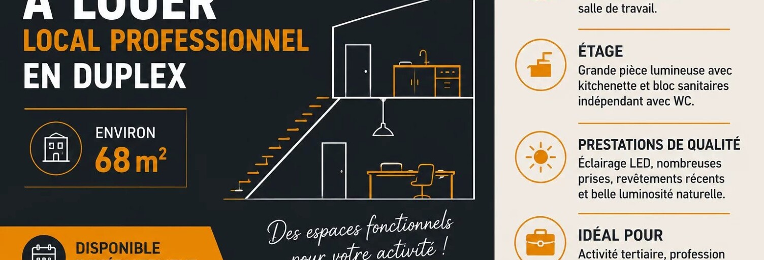 Commerce 3 Pièces 68 m² à louer à Biscarrosse (40600)