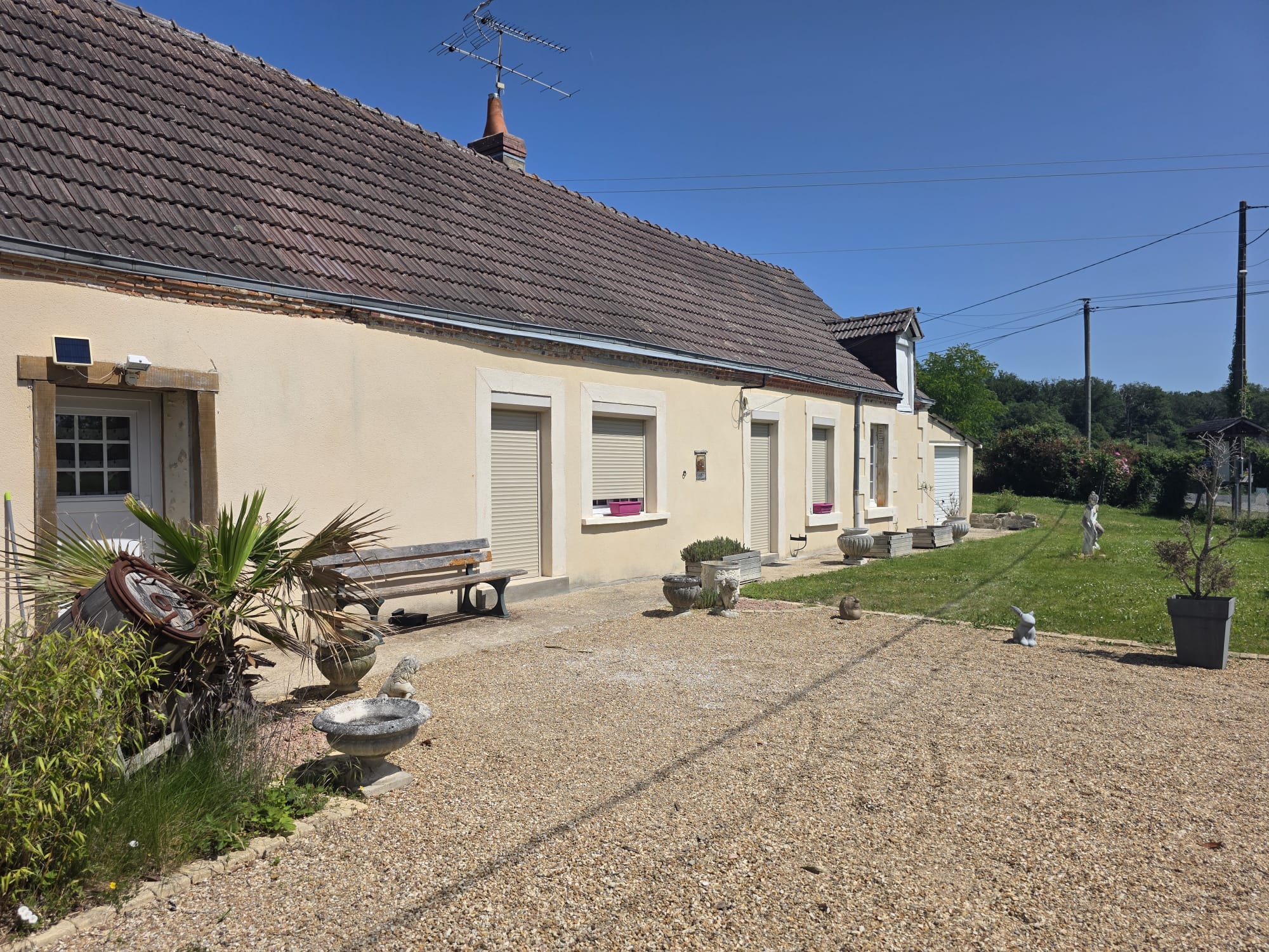 Maison de campagne plain-pied 146m2, 4chambres, jardin clos