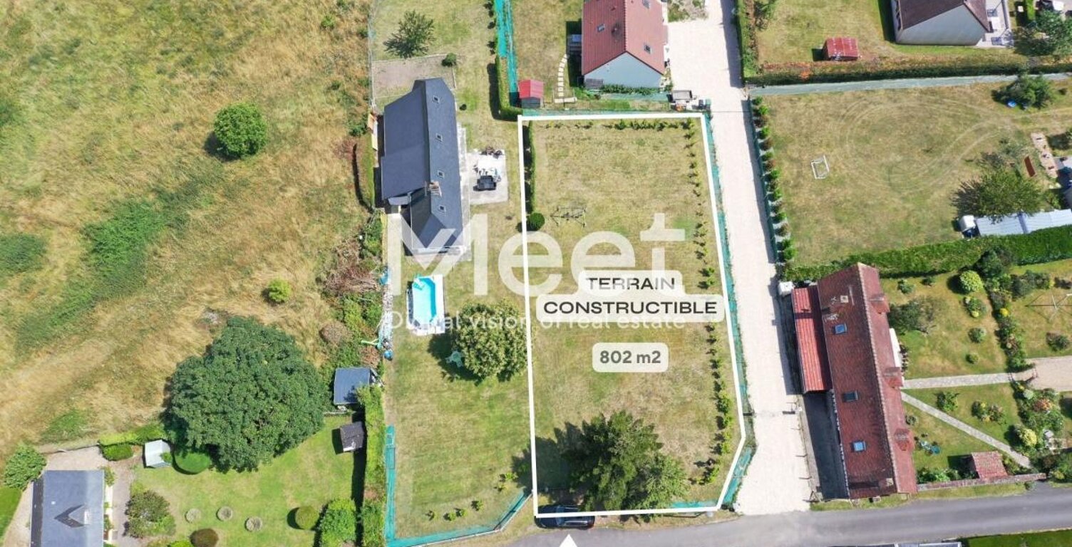 TERRAIN A BATIR 802M2 CENTRE CONTEVILLE — photo 1