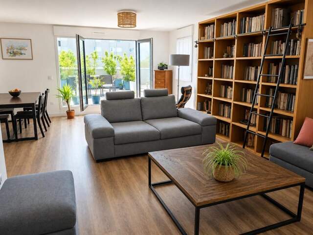 T4 98 m2 · Dernier étage · Terrasse 42 m2 plein sud · DPE A — photo du bien