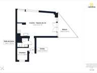 Appartement studio de 35 m² avec balcon - Rue Chauvelot, Paris — photo 4