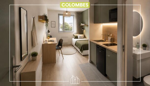 Appartement 1 pièces  à vendre Colombes 92700