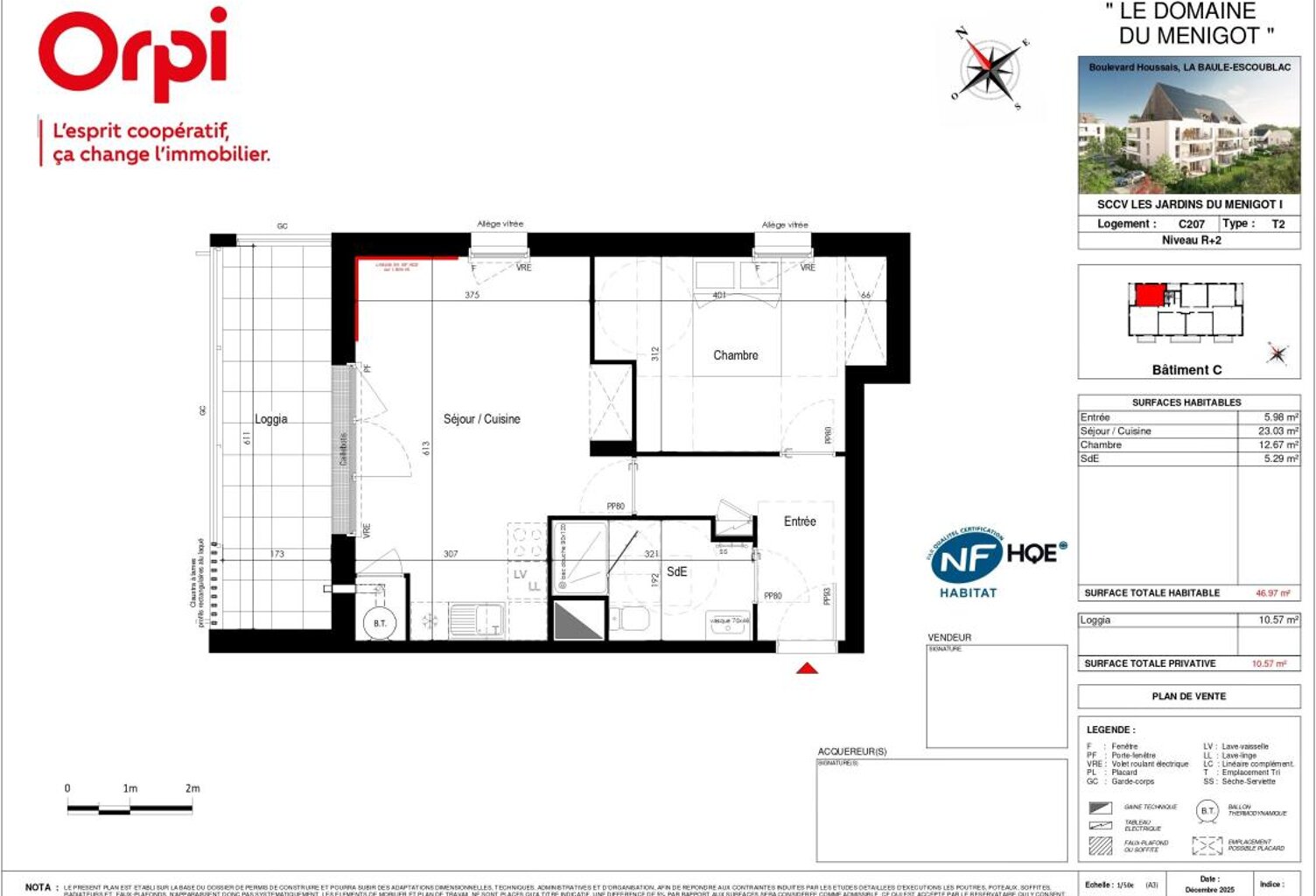 Appartement T2 neuf avec loggia - La Baule Bourg d'Escoublac — photo 1