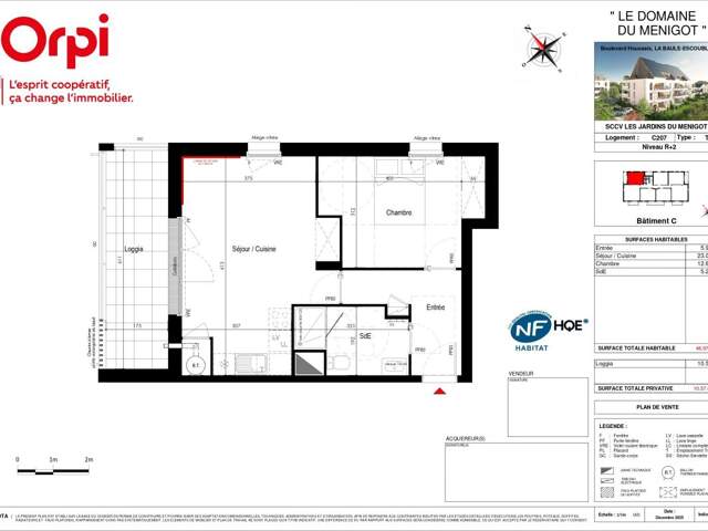 Appartement T2 neuf avec loggia - La Baule Bourg d'Escoublac — photo du bien